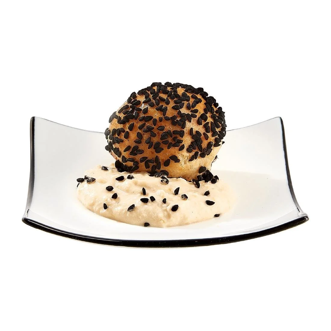 Arcoroc Appetizer Square Small Bowls Black Line 95mm (24 Pack) - Image 2