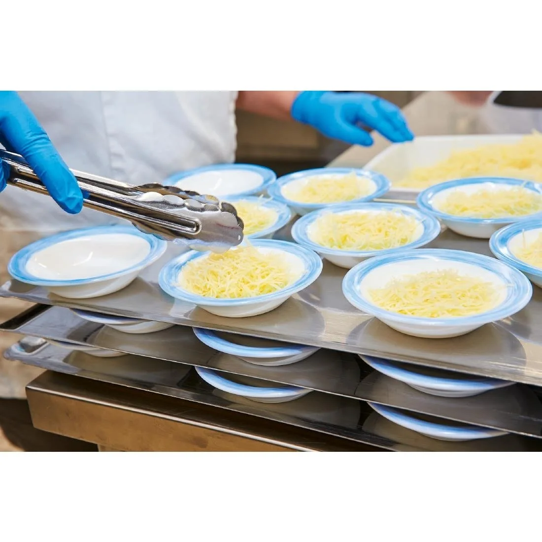 Arcoroc Brush Rim Bowls Blue 120mm (36 Pack) - Image 2