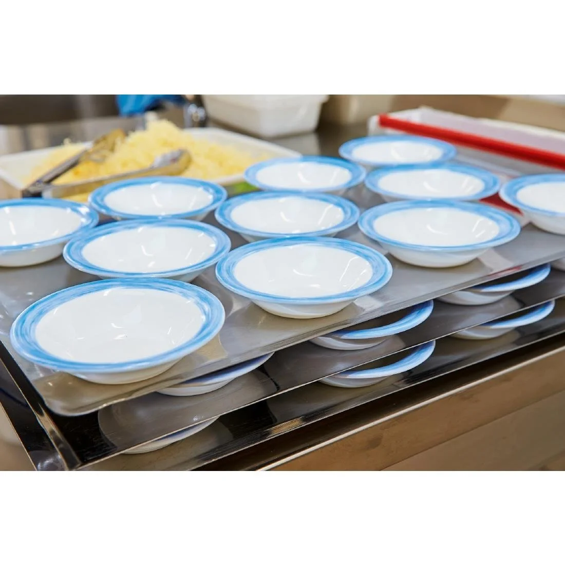 Arcoroc Brush Rim Bowls Blue 120mm (36 Pack) - Image 3