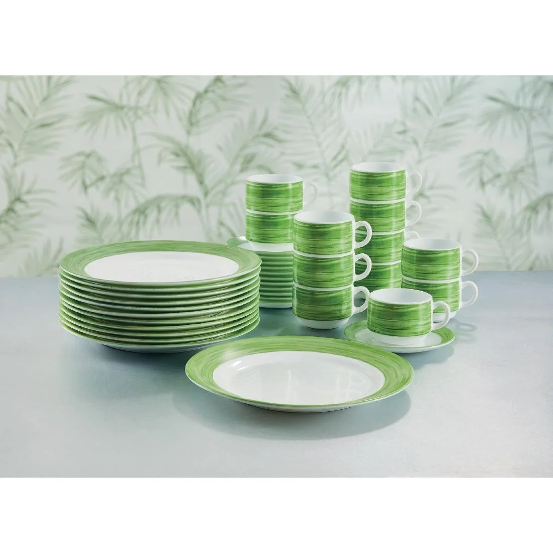Arcoroc Brush Bowls Green 132mm (36 Pack) - Image 3