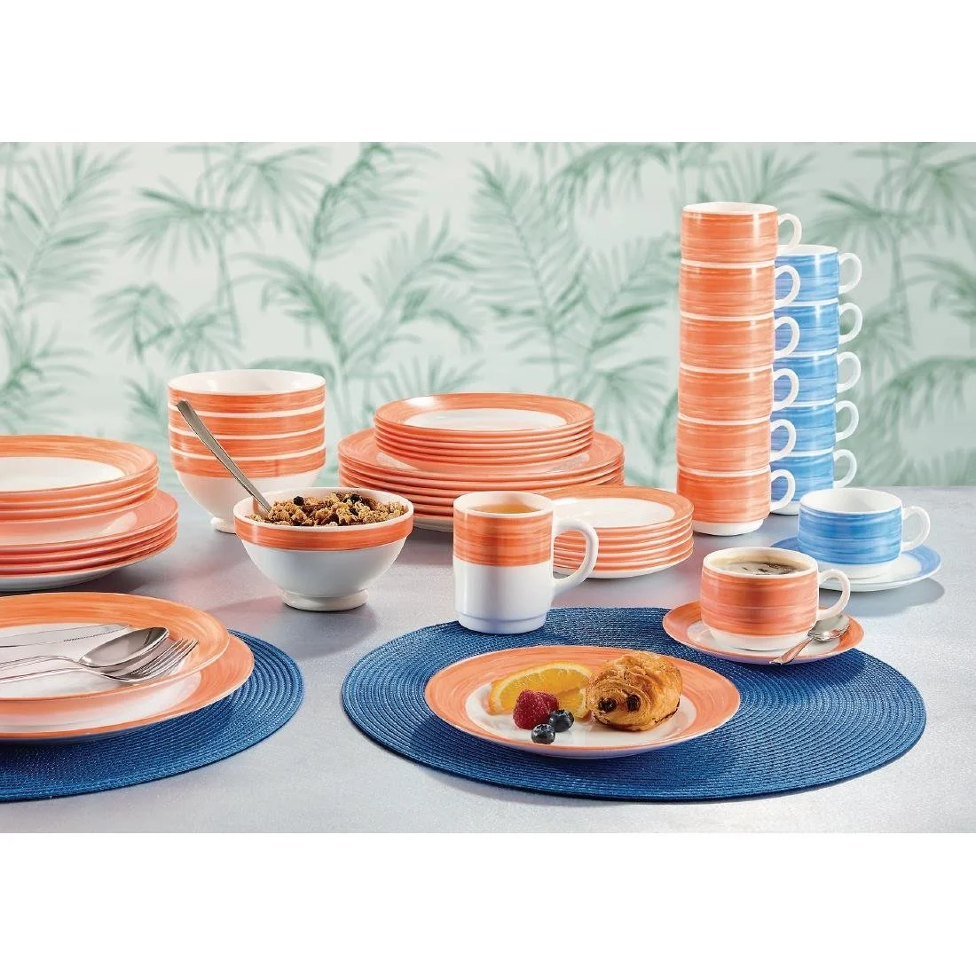 Arcoroc Brush Saucers Orange 140mm (48 Pack) - Image 2