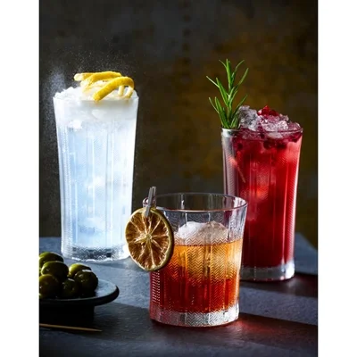 Onis Mosaic Double Old Fashioned Glasses 355ml (6 Pack) - Image 1