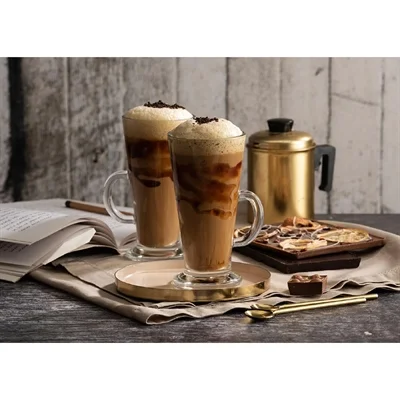 Utopia Pasabahce Toughened Columbia Latte Glasses 280ml (Pack 24) - Image 1