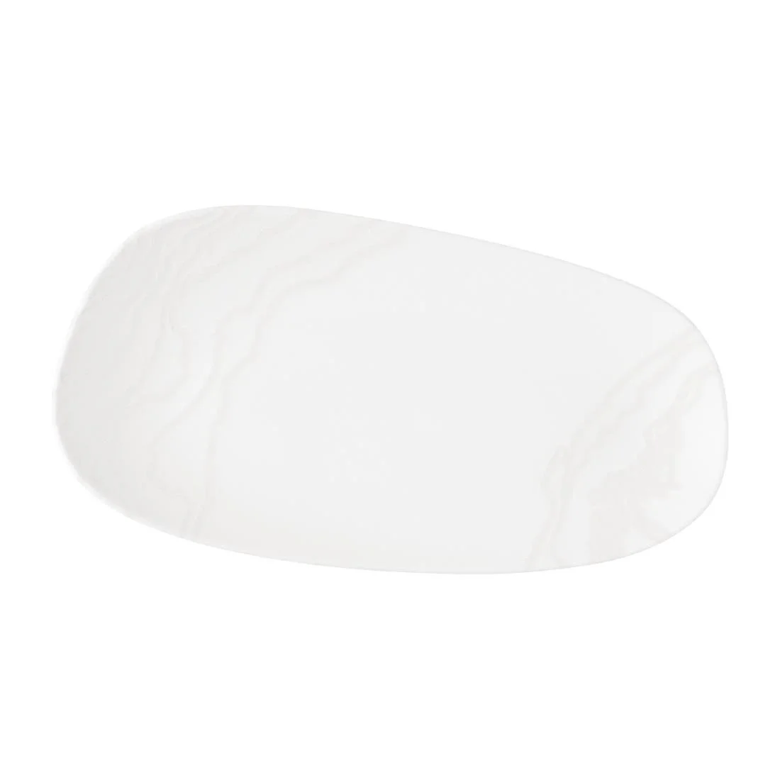 Churchill Tide Organic Oblong Plates White Opal 350x185mm (6 Pack) - Image 1
