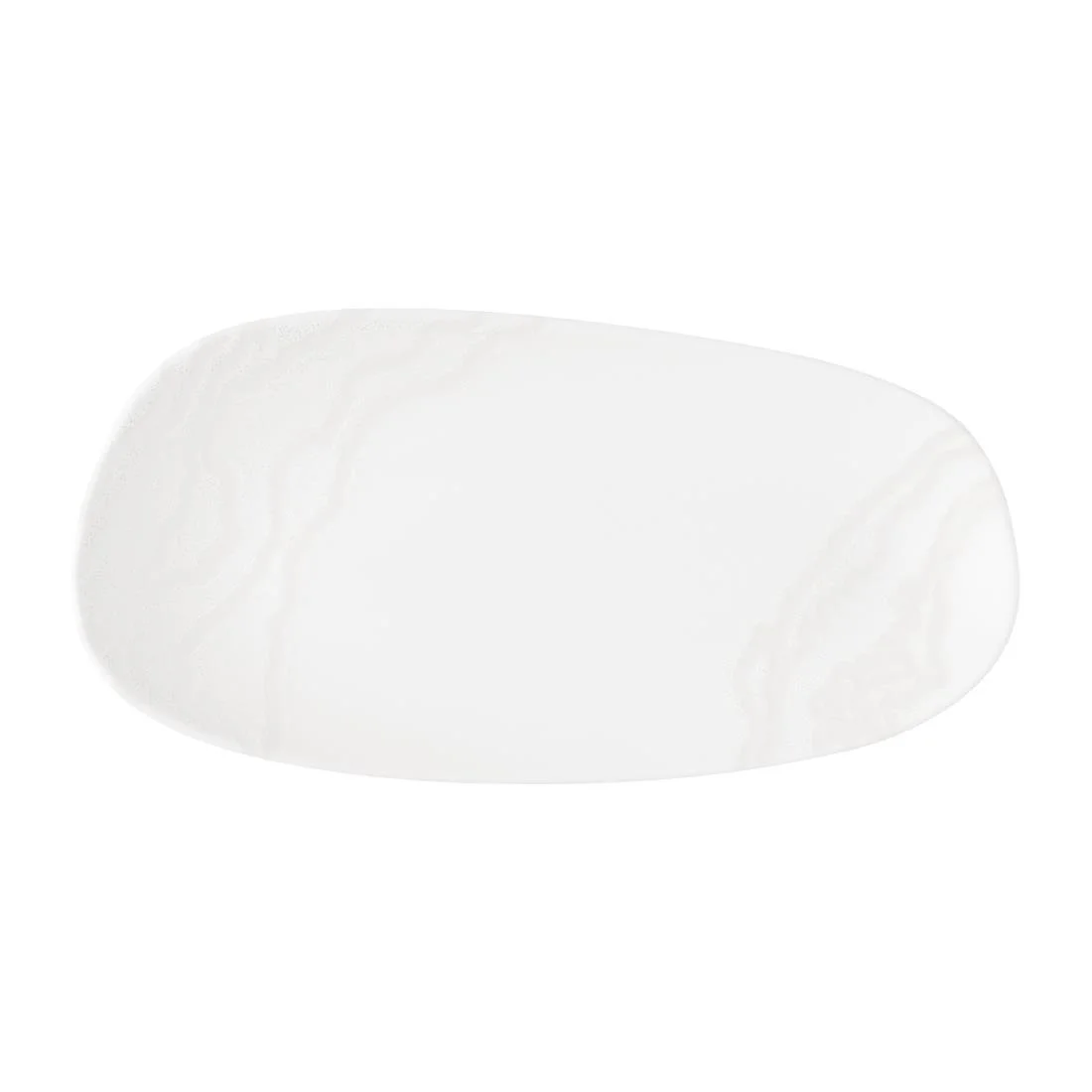 Churchill Tide Organic Oblong Plates White Opal 300x150mm (12 Pack) - Image 1