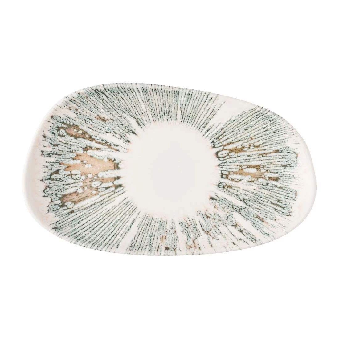 Churchill Lyra Organic Oblong Plates Pink Opal 220x150mm (12 Pack) - Image 1