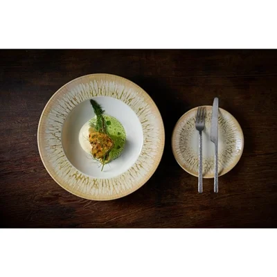 Churchill Inked Lumé Wide Rim Bowls Natural 288mm (12 Pack) - Image 1