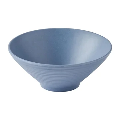 Churchill Emerge Melamine Small Rippled Bowl Oslo Blue 200mm (6 Pack) - Image 1