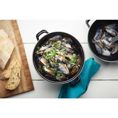 KitchenCraft World of Flavours Mediterranean Large Mussels Pots (6 Pack) - Image 1