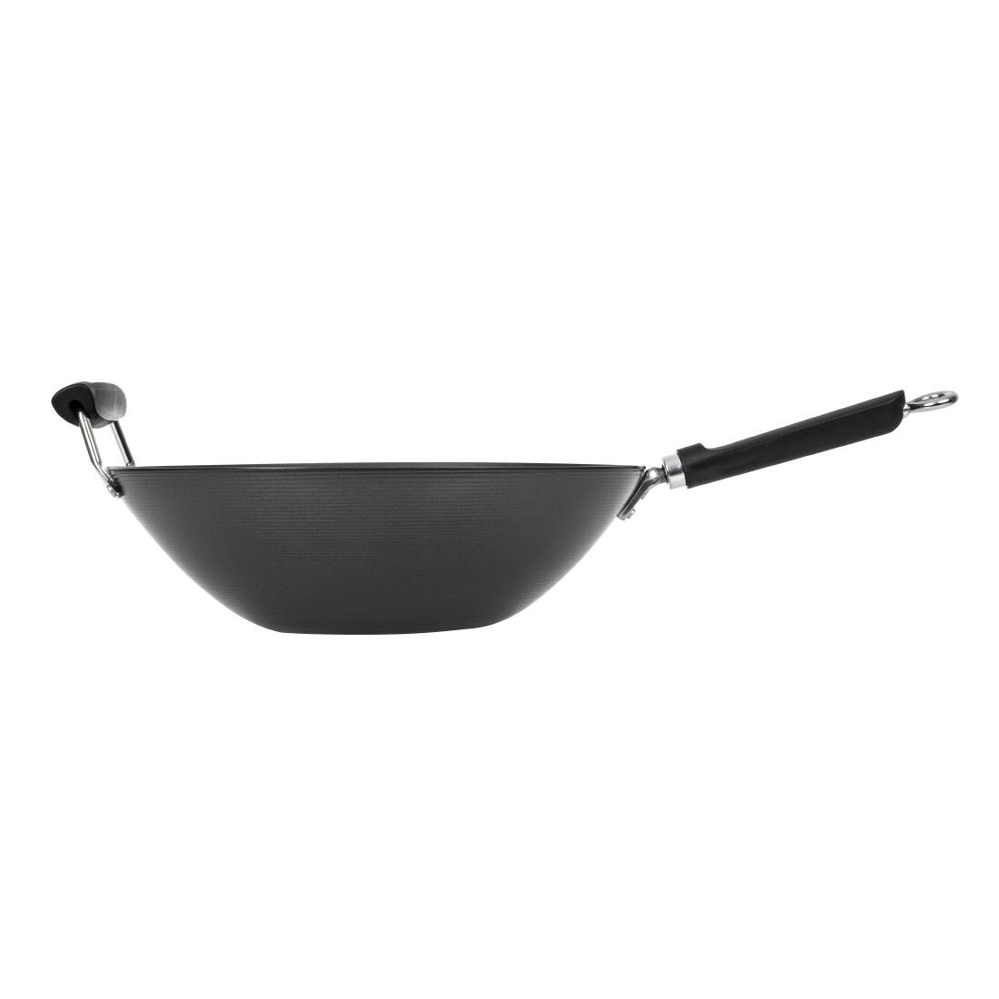 Kitchen Craft Non Stick Flat Base Wok 356mm