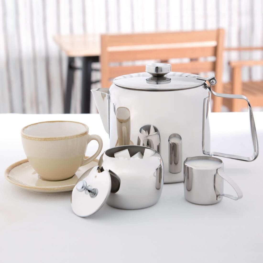 Olympia Concorde Teapot Stainless Steel 70oz