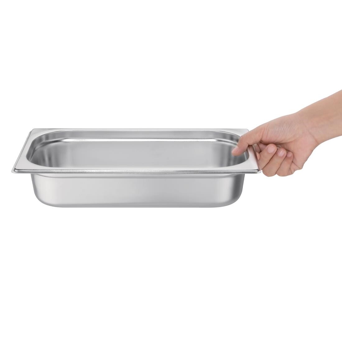 Vogue Stainless Steel 1/3 Gastronorm Pan 65mm