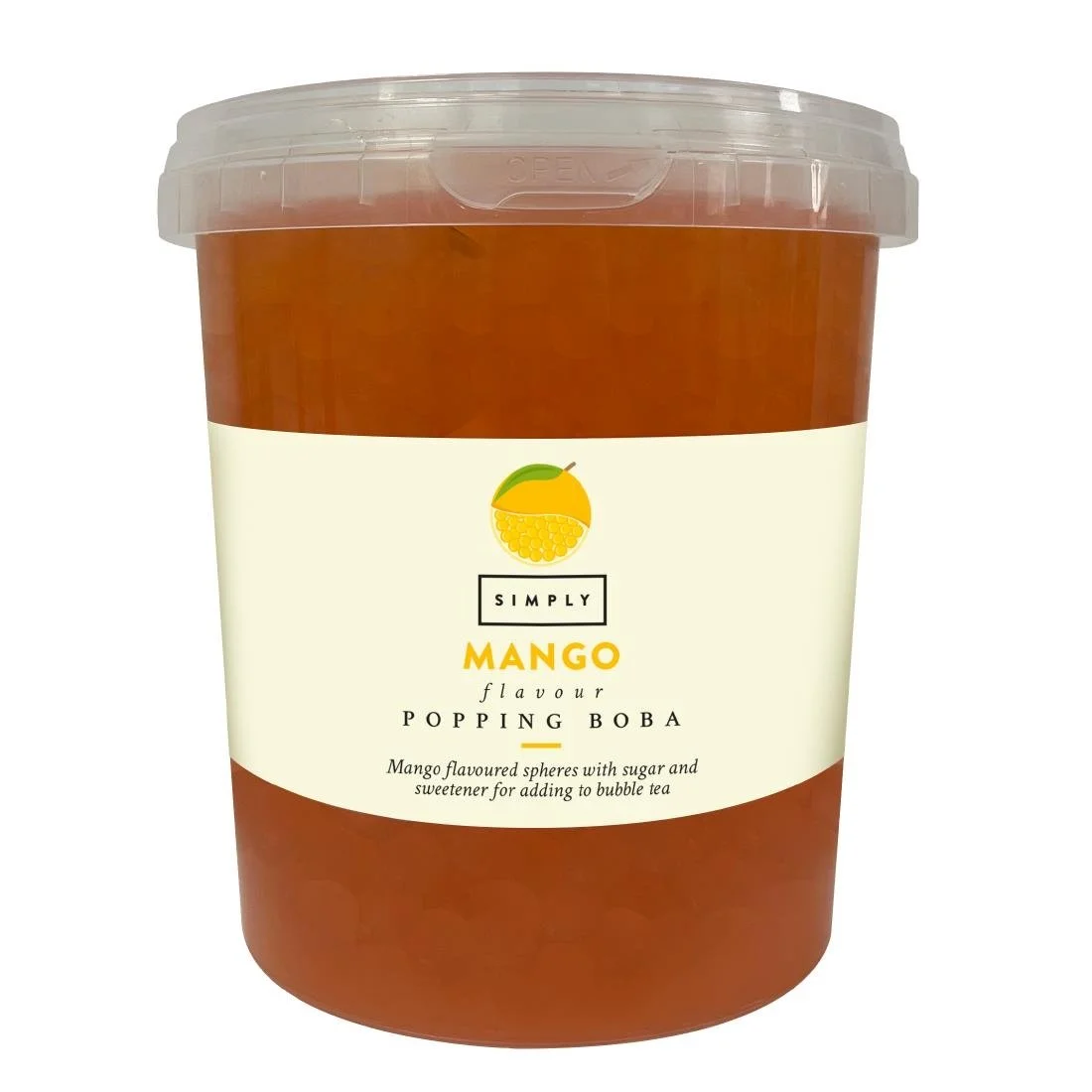 Simply Mango Popping Boba 870g - Image 1