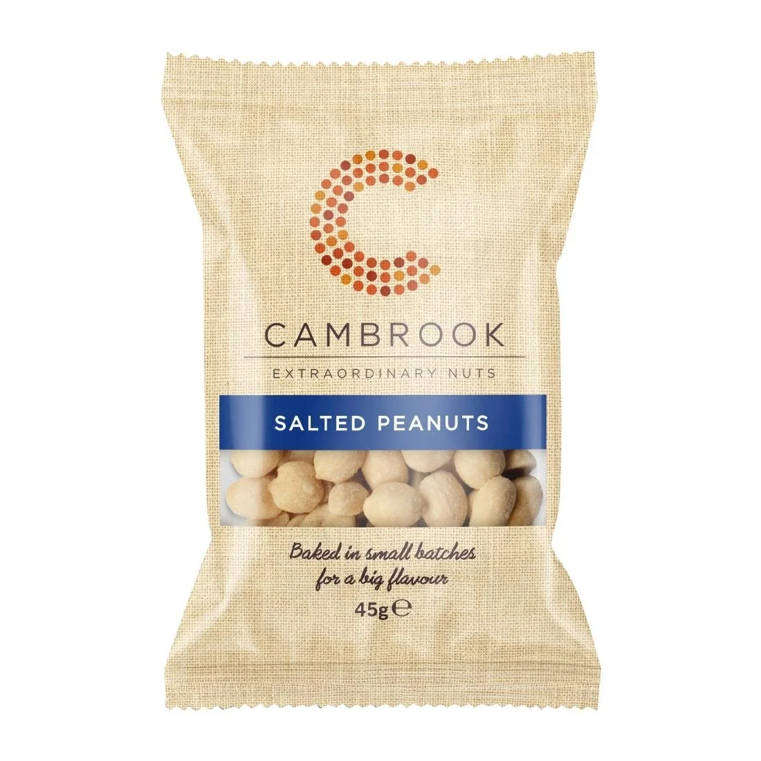 Cambrook Baked Salted Peanuts Snack Pack 45g (24 Pack) - Image 1