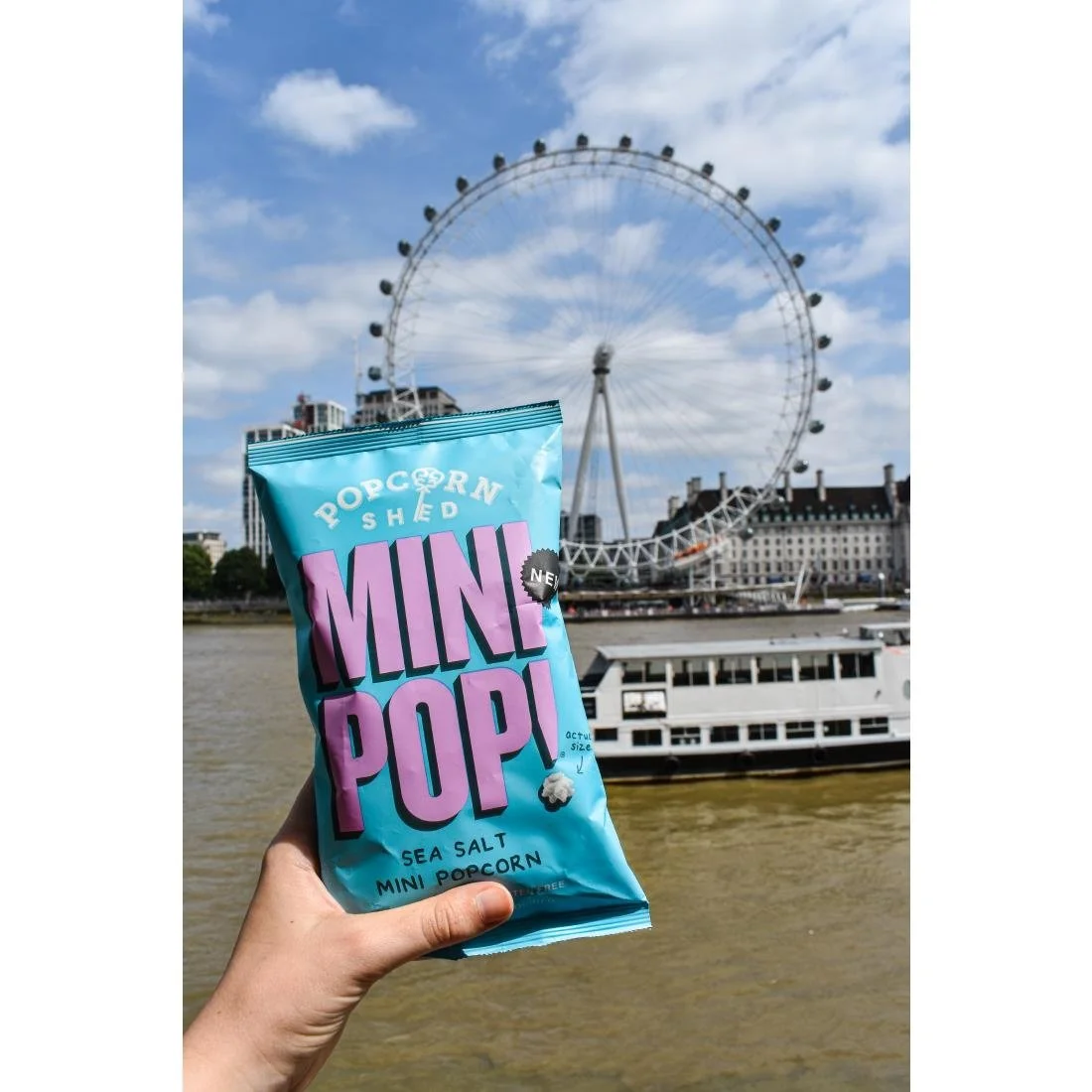 Popcorn Shed Sea Salted Mini Pop! Single Serve Bag 20g (24 Pack) - Image 2