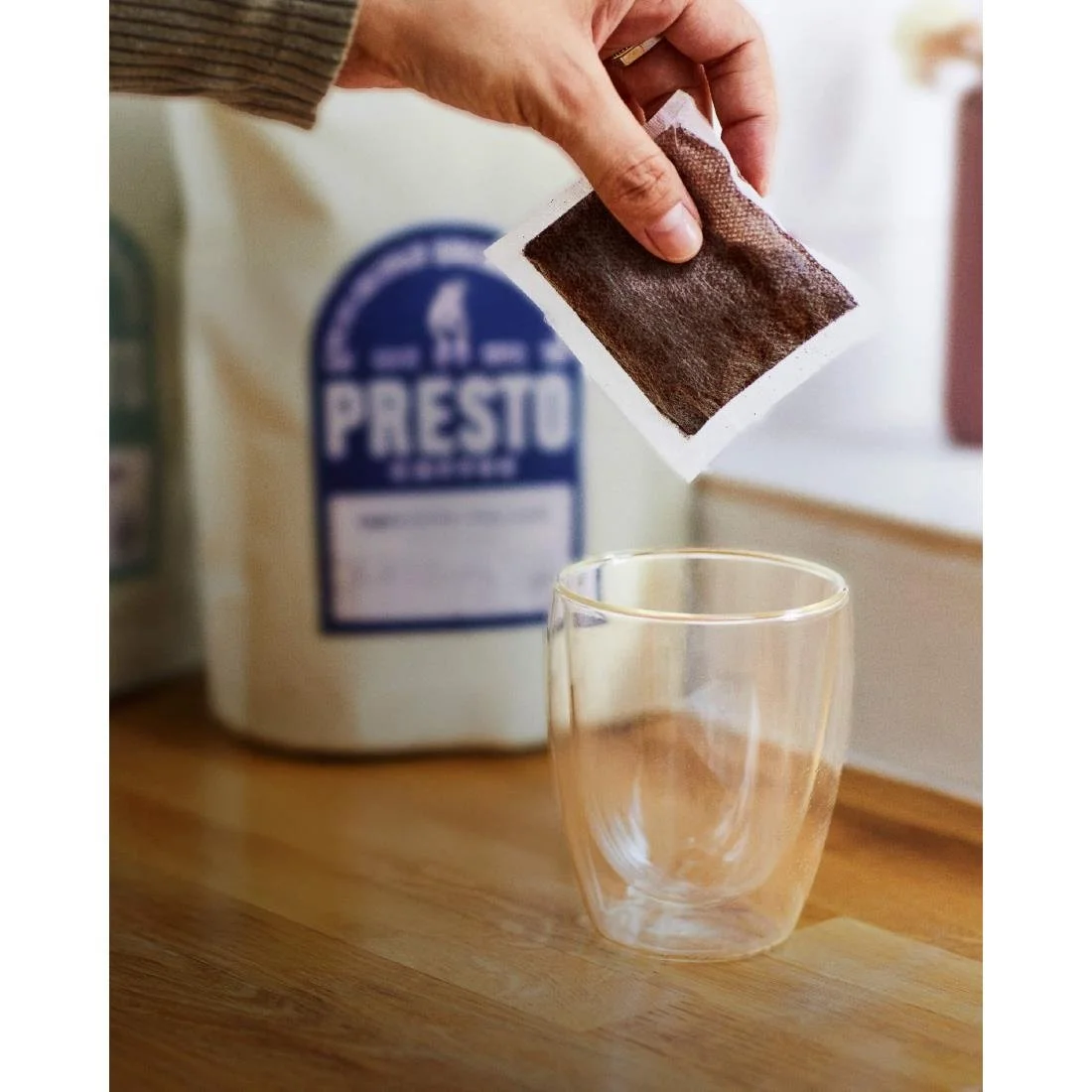 Presto Coffee House Espresso Coffee Bags Enveloped 8g (10 Pack) - Image 2