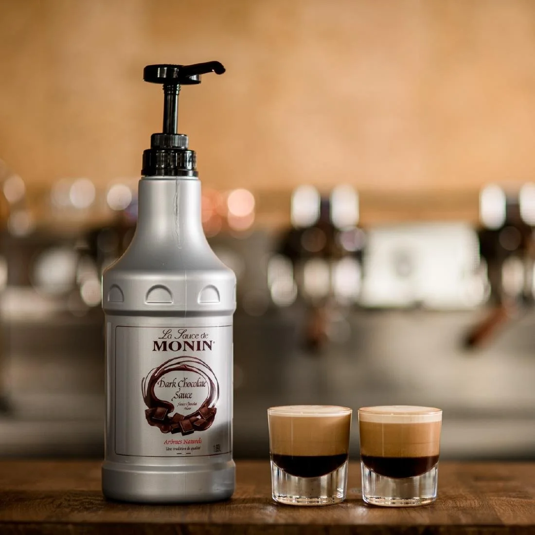 Monin Dark Chocolate Sauce - 1.89Ltr - Image 2
