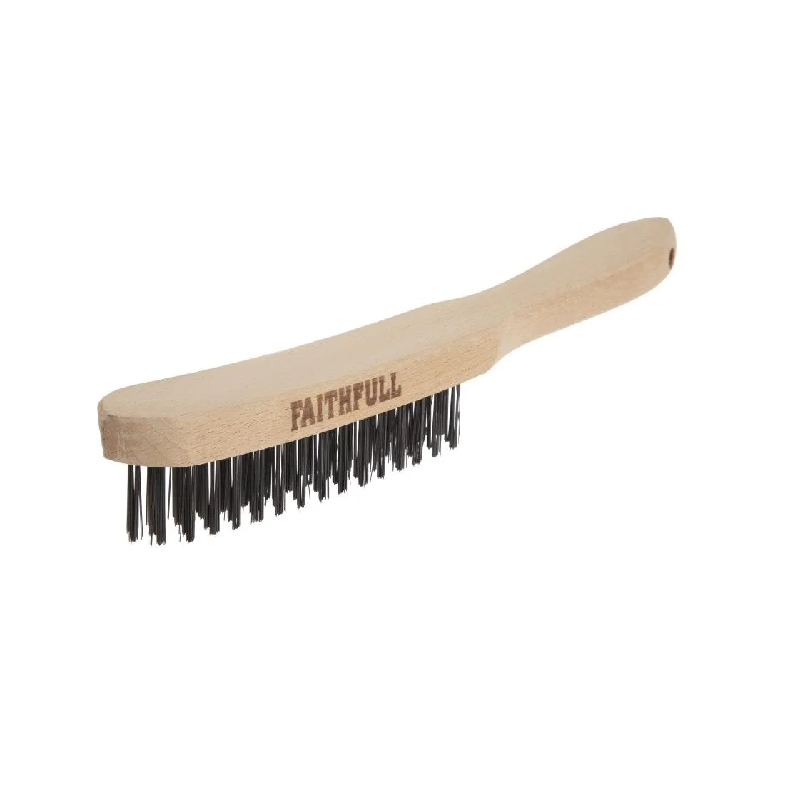 Faithfull Heavy Duty Wire Grill Brush 4 Row - Image 1