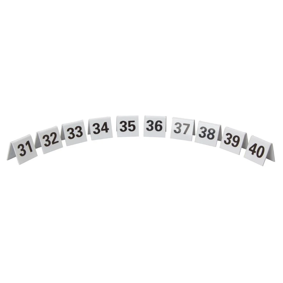 Beaumont Perspex Table Numbers 31-40 - Image 1