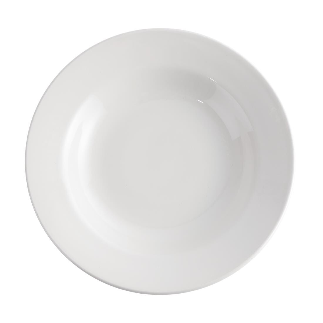 Churchill Whiteware Classic Rimmed Soup Bowls 230mm