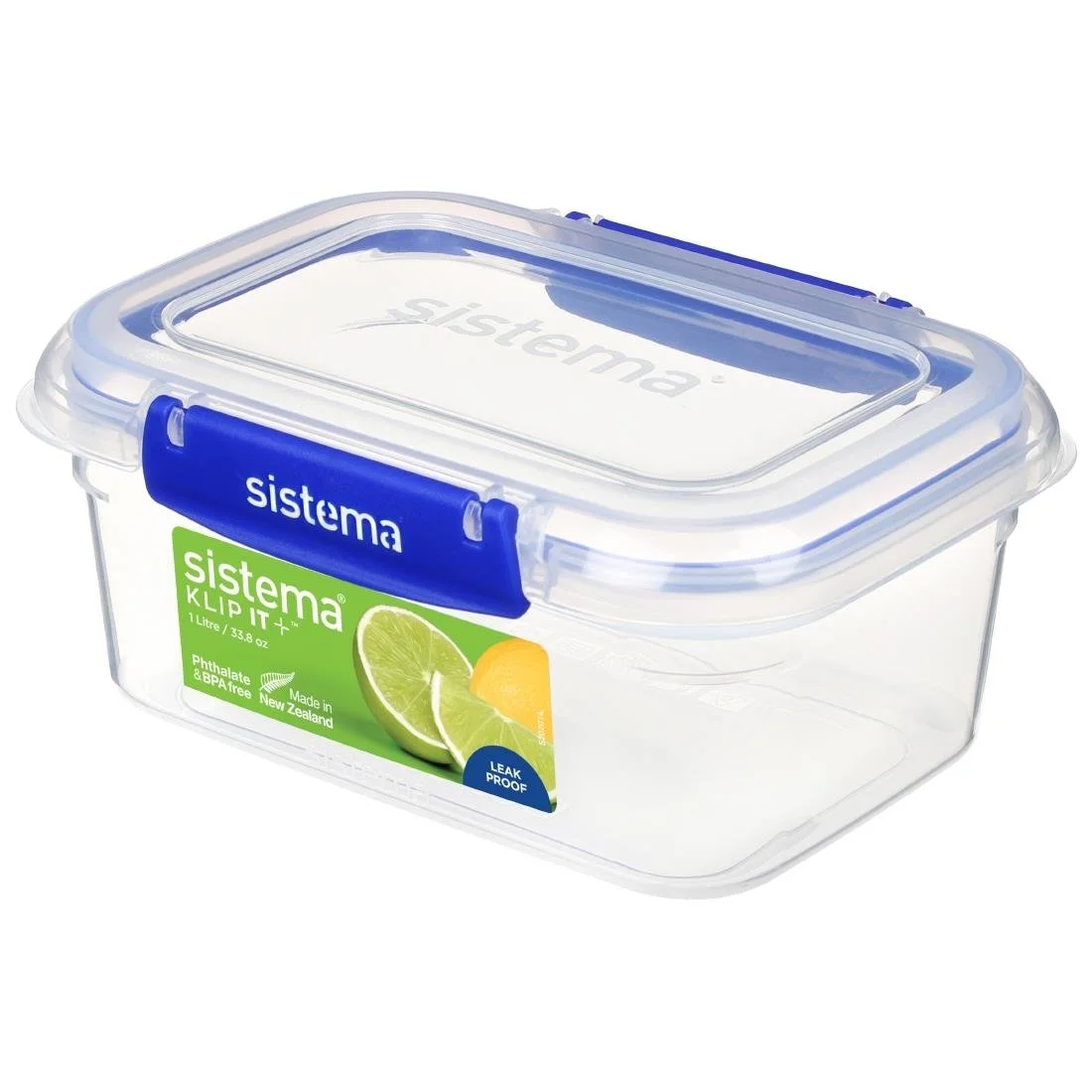 Sistema Rectangle Klip It Plus Food Storage Container 1Ltr - Image 1