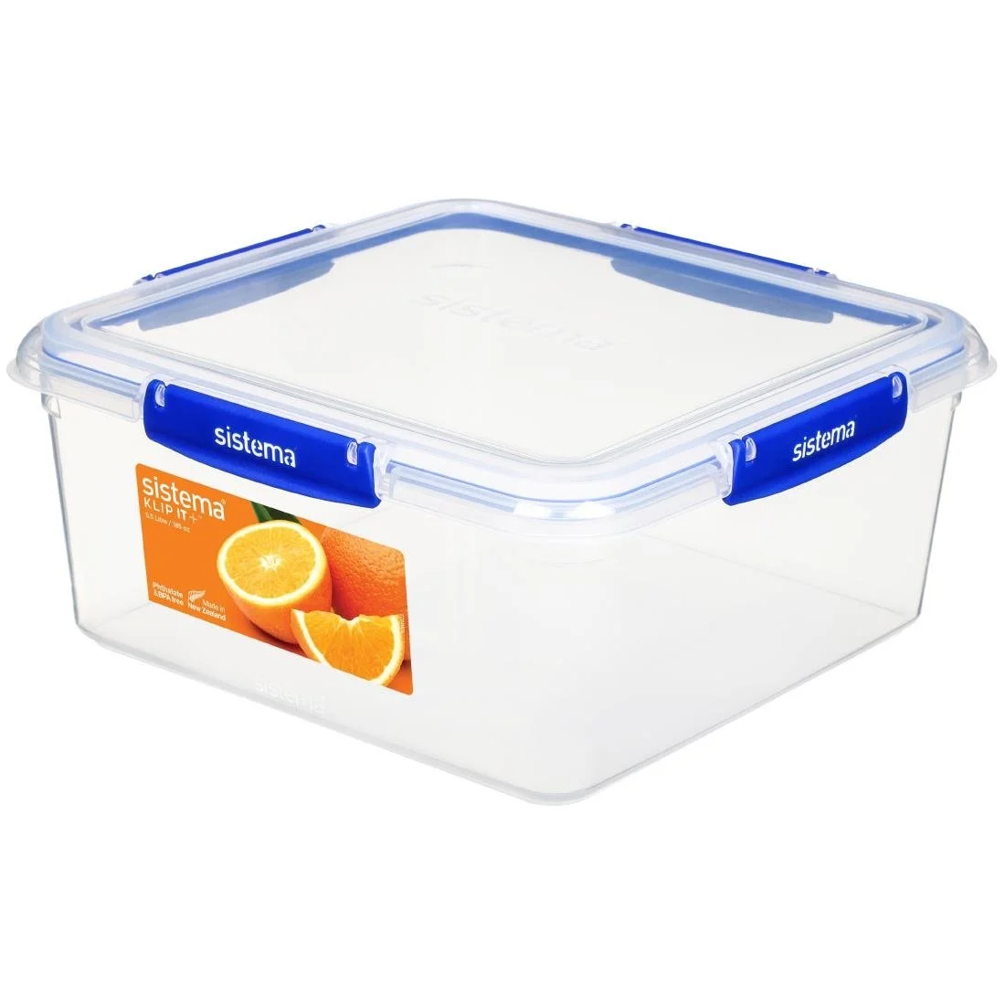 Sistema Square Klip It Plus Food Storage Container 5.5Ltr - Image 1
