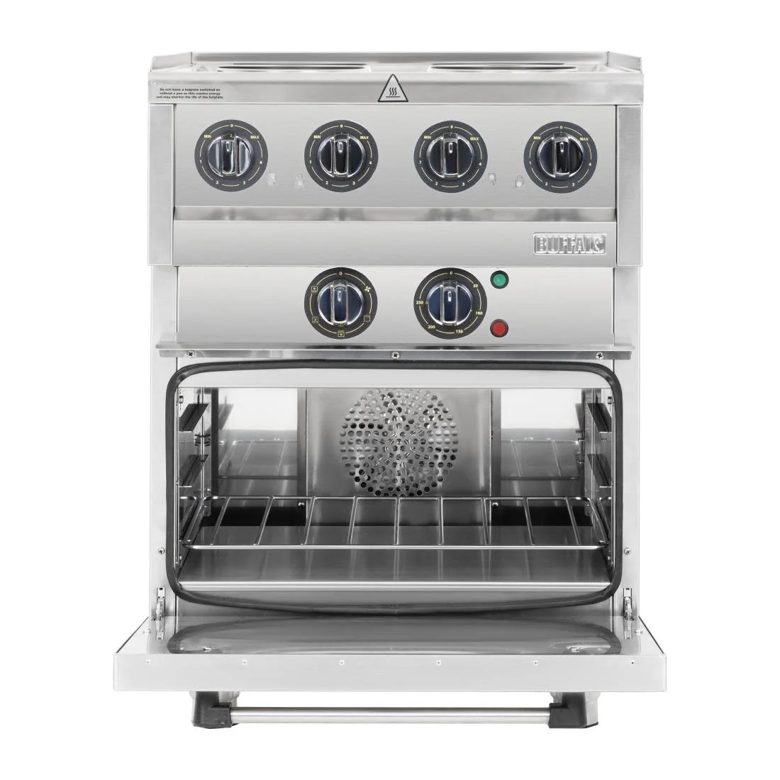 Buffalo 600 Series 4 Plate Electric Convection Oven Range - Image 8