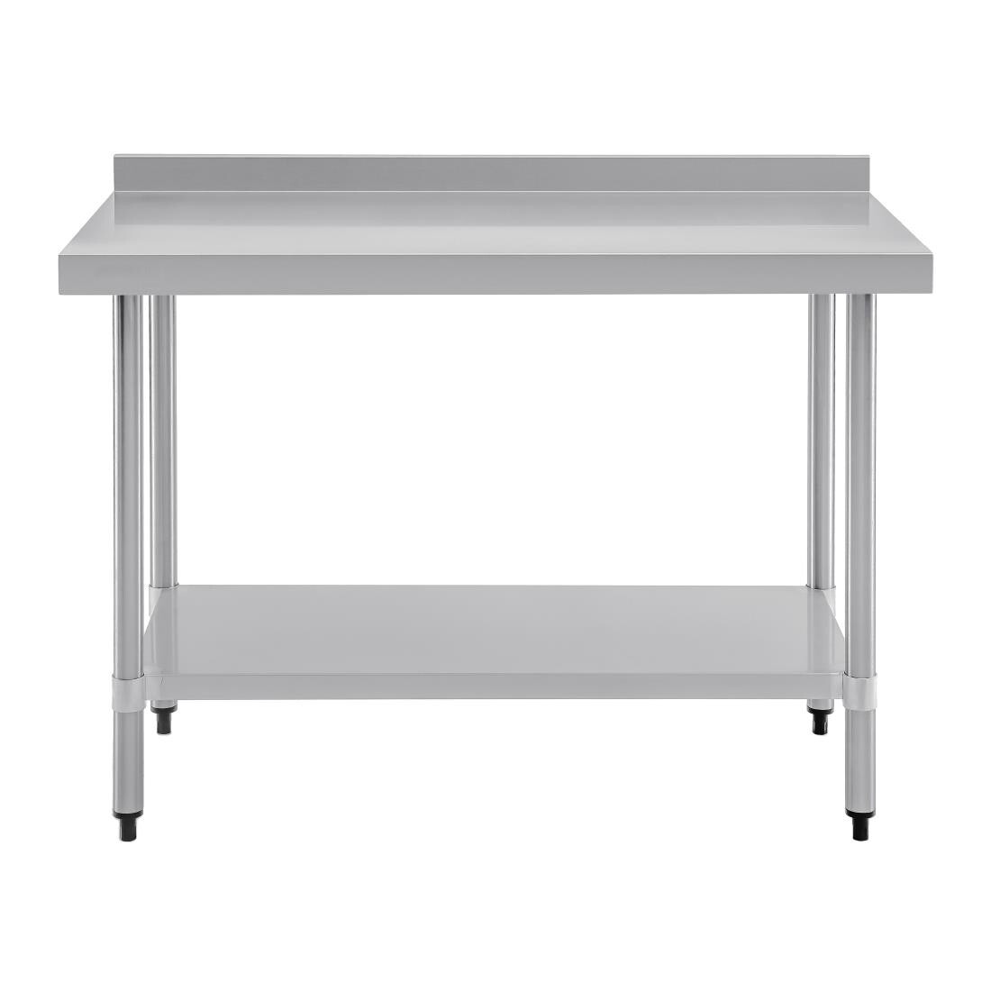 Vogue Stainless Steel Prep Table with Upstand 1200mm