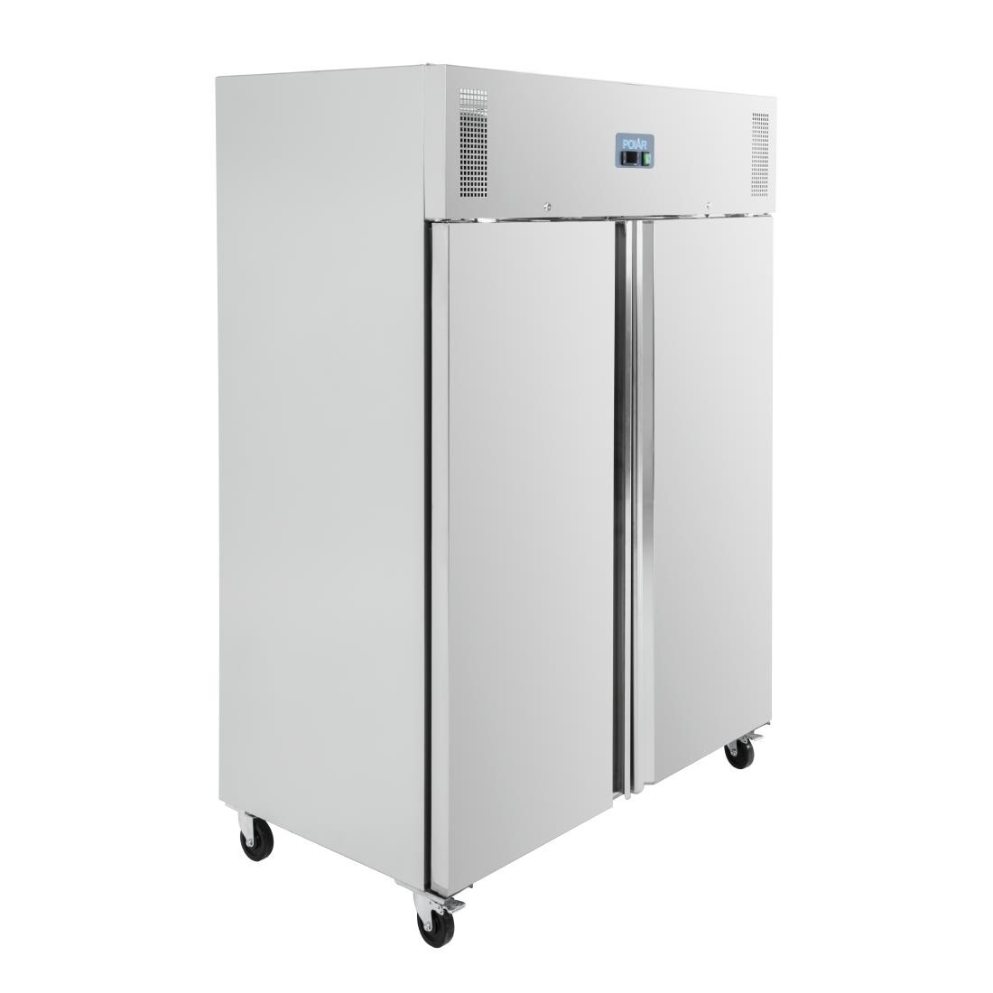 Polar Heavy Duty Double Door Freezer Stainless Steel 1300Ltr