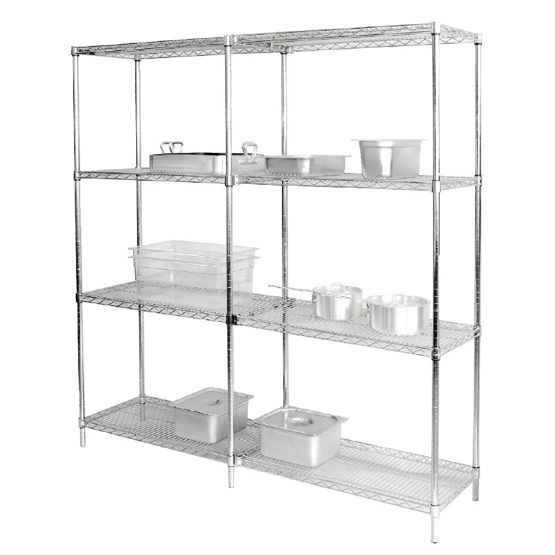 Vogue Chrome Wire Shelves 1525x457mm Pack of 2