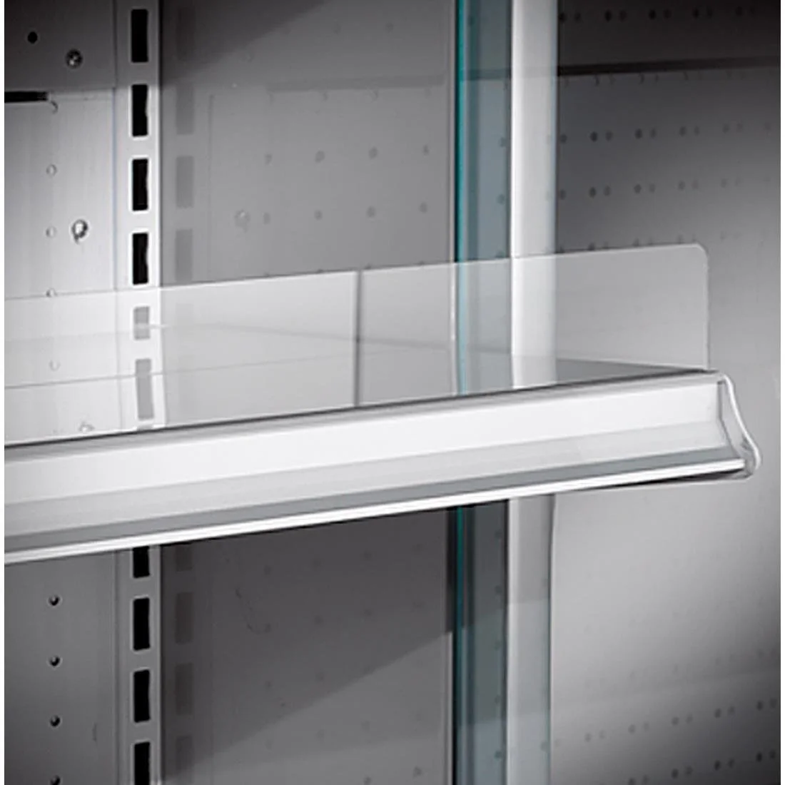 Zoin Silver Multideck Display Stainless Steel Finish with Sliding Doors - Image 2