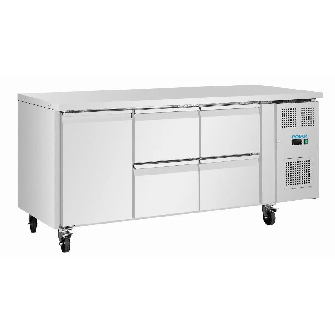 Polar U-Series Counter Fridge 4 Drawers & 1 Door - Image 1