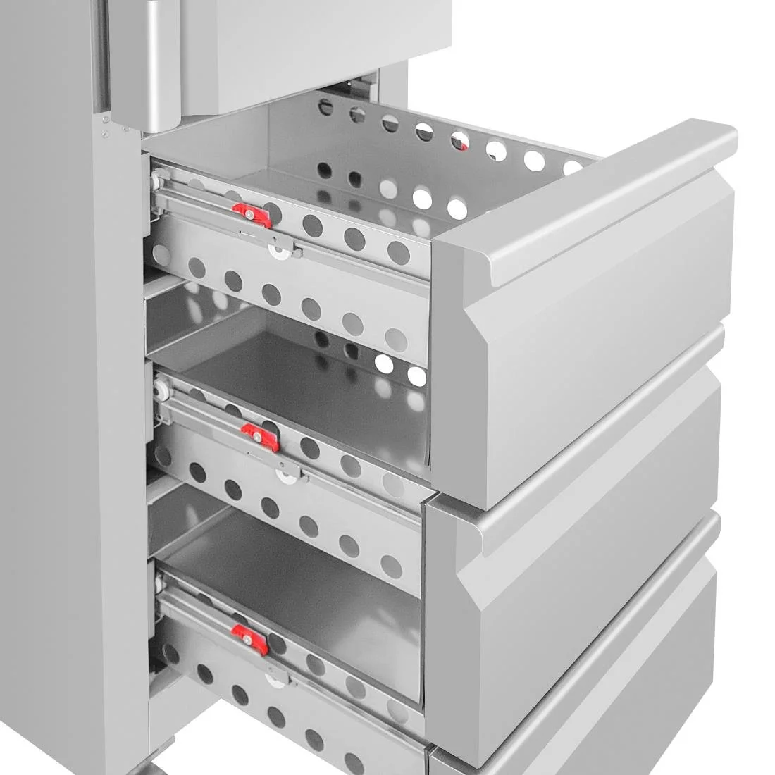 Polar G-Series Single Door & 3 Drawer Slimline GN Cabinet Refrigerator - Image 7