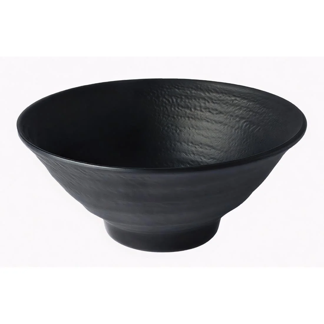 Utopia Zen Melamine Bowls Black 210mm (6 Pack) - Image 1