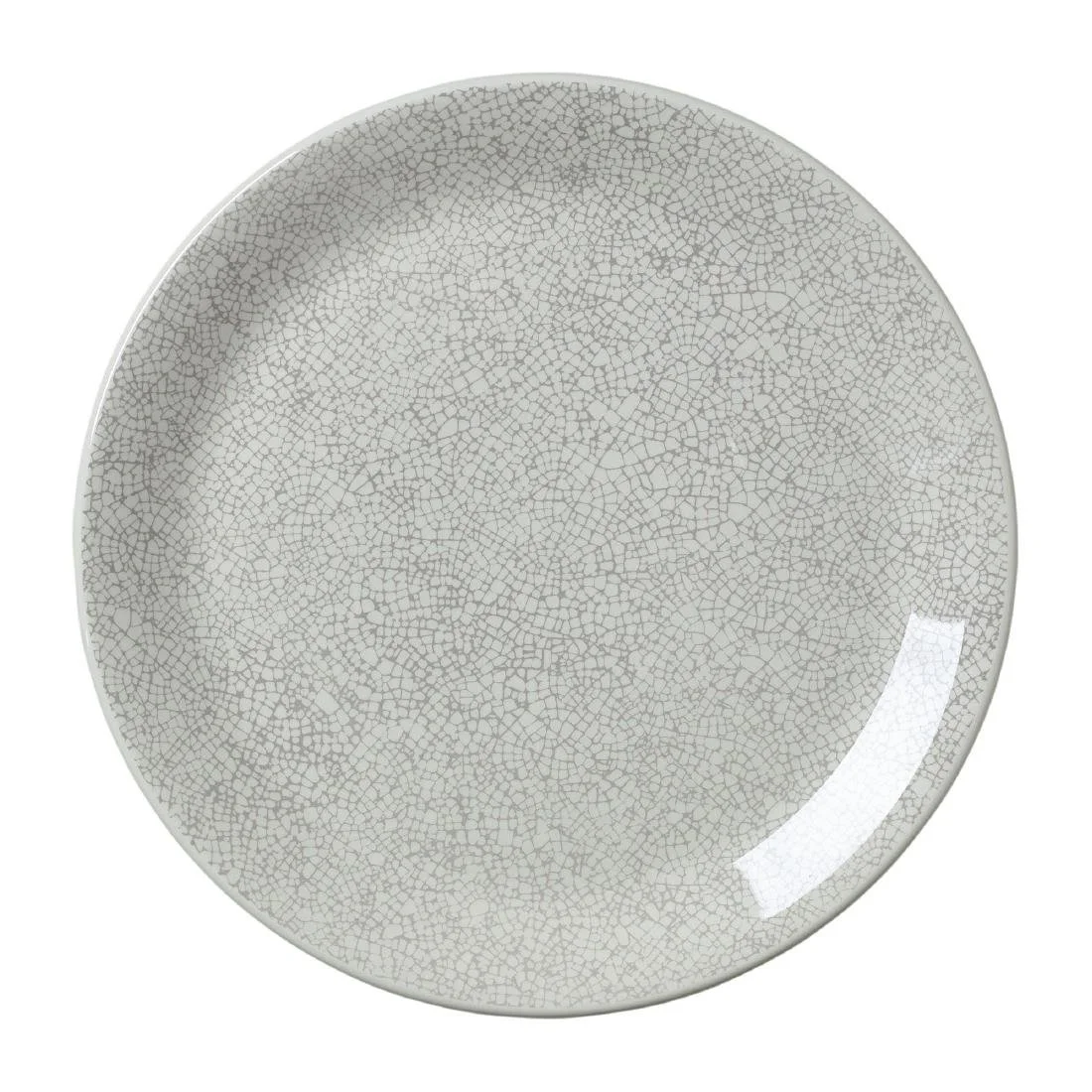 Steelite Ink Crackle Grey Coupe Plates 253mm (12 Pack) - Image 1