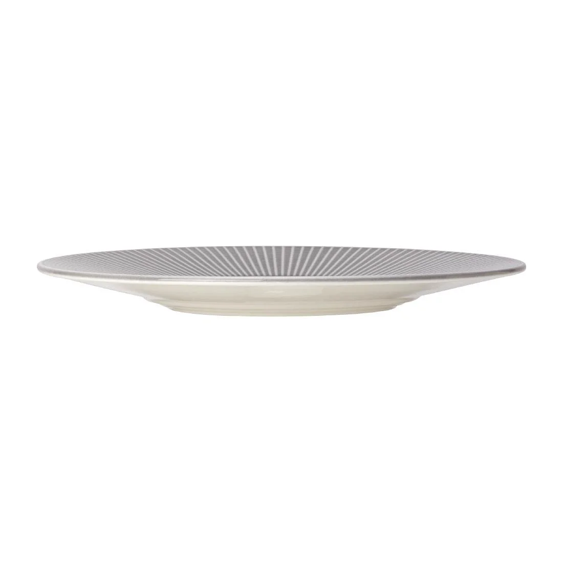 Steelite Willow Mist Gourmet Plates Medium Well Grey 285mm (6 Pack) - Image 2
