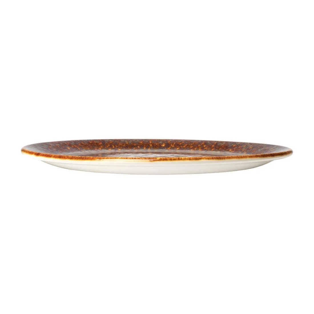 Steelite Vesuvius Coupe Plates Amber 230mm (12 Pack) - Image 2