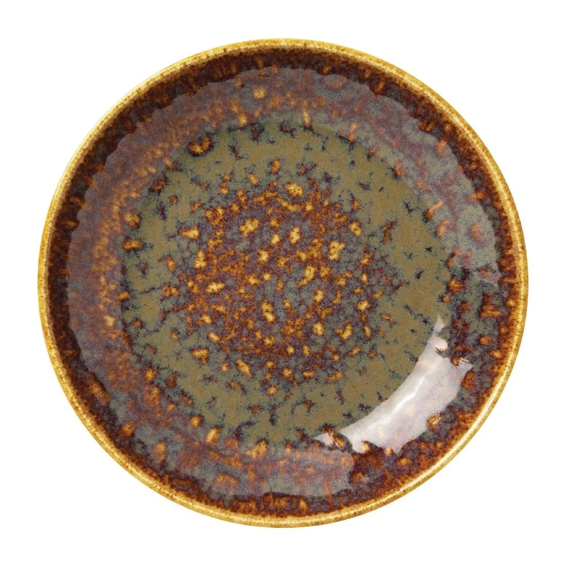 Steelite Vesuvius Coupe Bowls Amber 215mm (12 Pack) - Image 1