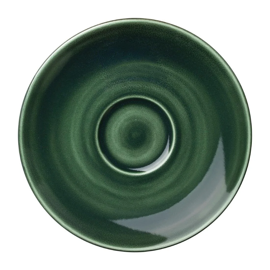 Steelite Vesuvius Burnt Emerald Saucers 152mm (12 Pack) - Image 1