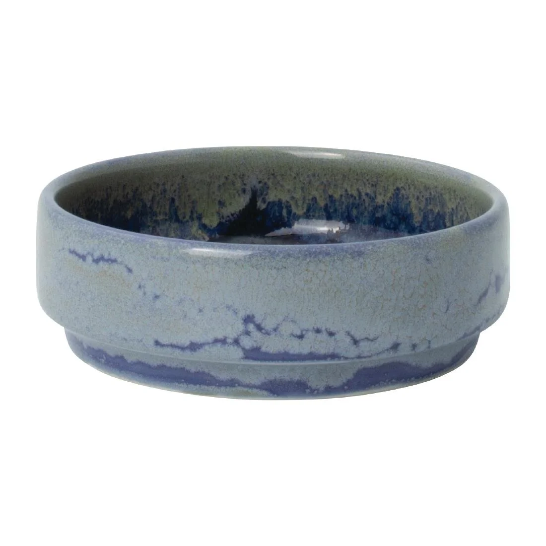 Steelite Aurora Vesuvius Round Stacking Trays Lapis 75mm (12 Pack) - Image 1