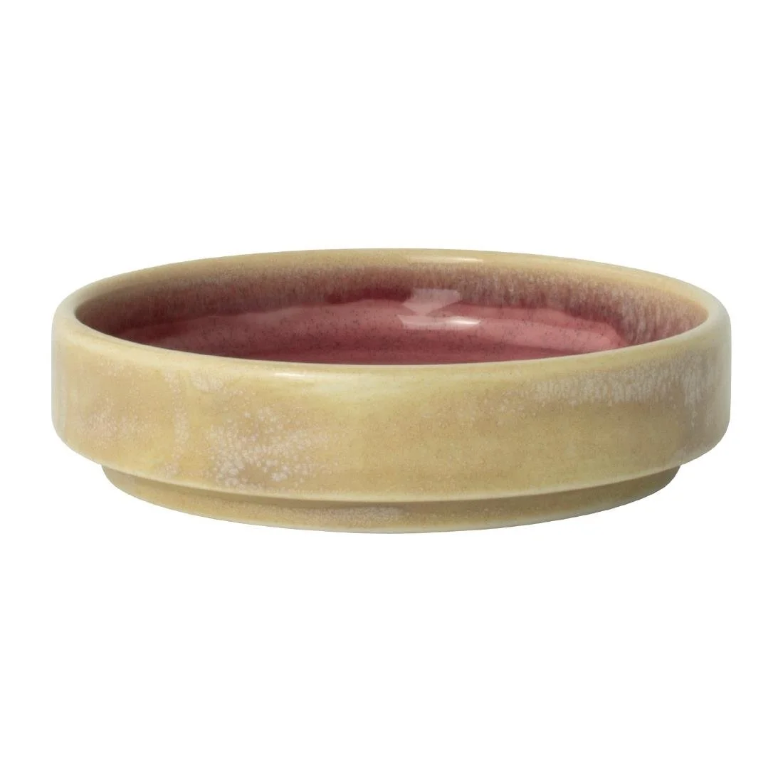 Steelite Aurora Vesuvius Rose Quartz Trays Round 103mm (12 Pack) - Image 1