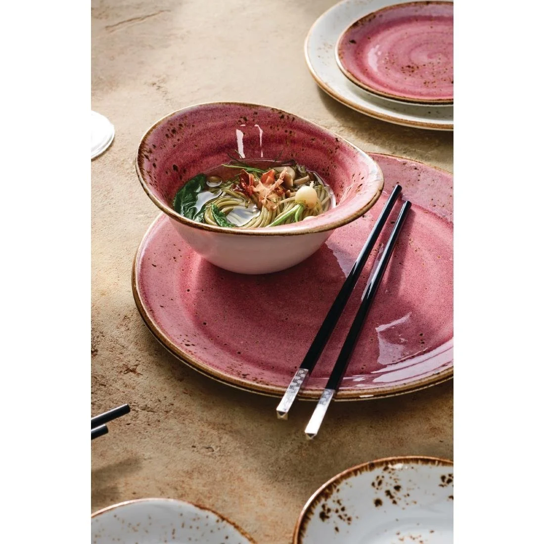 Steelite Craft Raspberry Plate Coupe 202.5mm (12 Pack) - Image 3