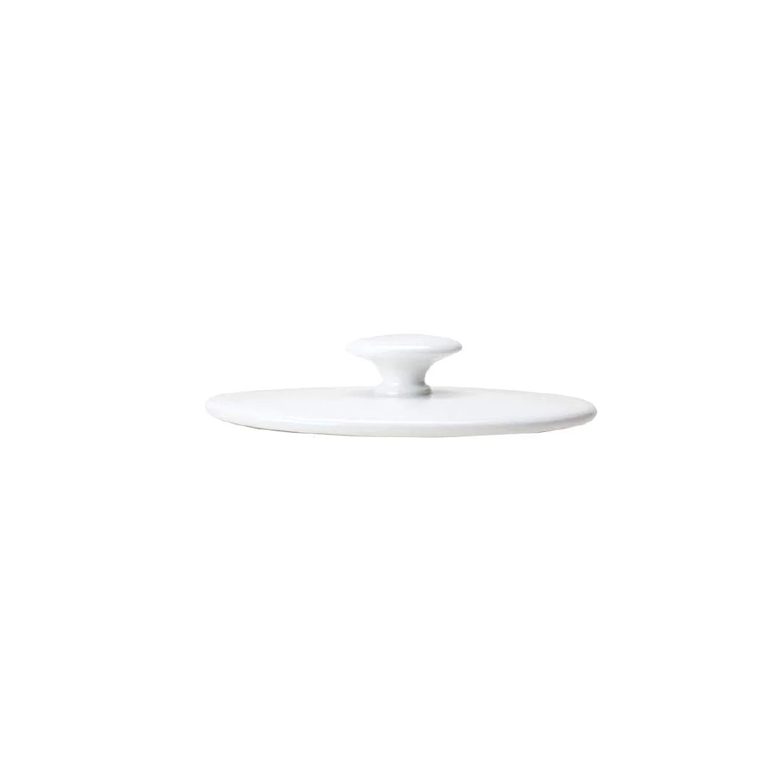 William Edwards Spiro Oval Sugar Bowl Lids White (12 Pack)