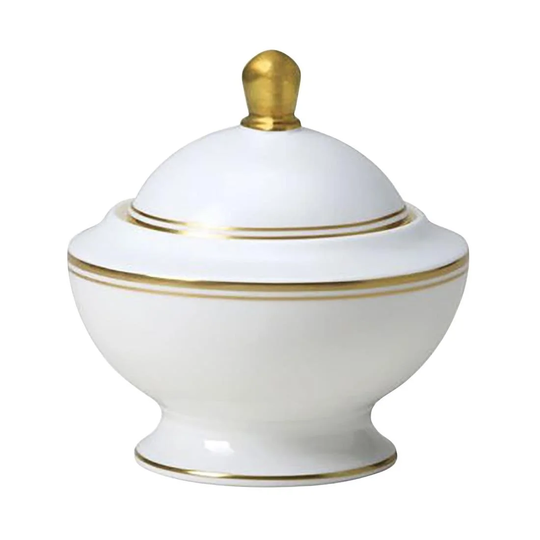 William Edwards Burnished Gold Classic Covered Sugar Bowls 250ml (12 Pack)