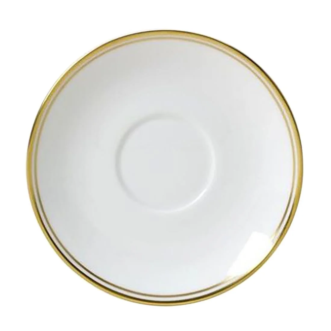 William Edwards Burnished Gold Classic Espresso Saucers 120mm (12 Pack)