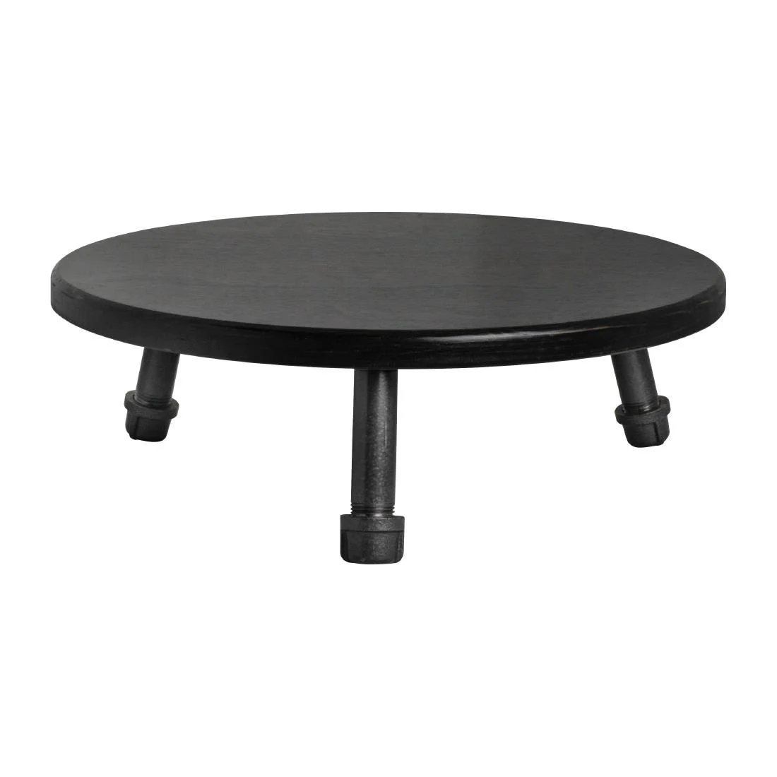 Steelite Gun Metal Pipe Stand Short Leg 355x95mm - Image 1