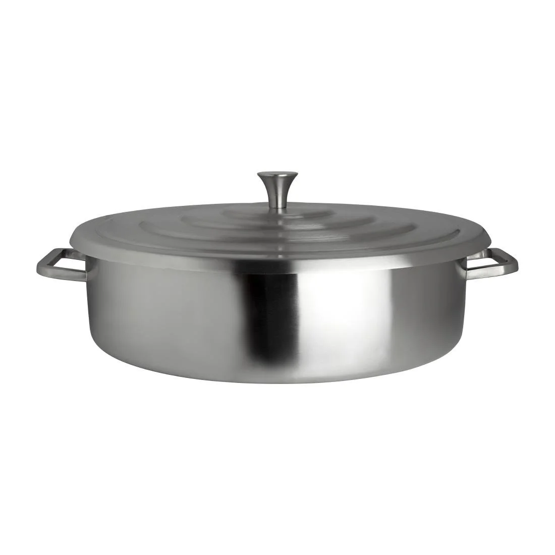 Steelite Creations Homestyle Brushed Stainless Round Chafer 9.1Ltr