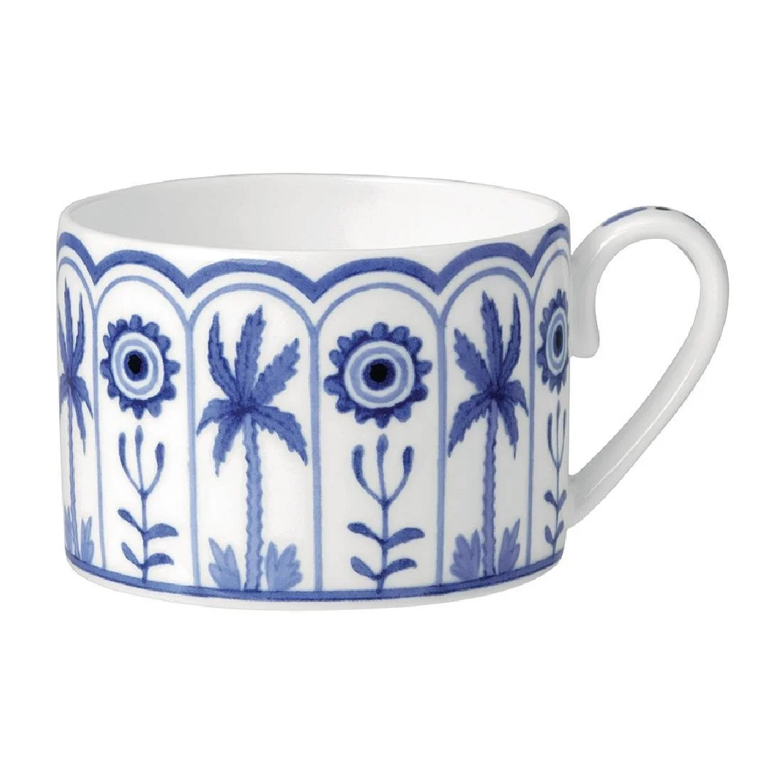 William Edwards Sultan's Garden Blue Tea Cups Can Coupe 200ml (12 Pack)