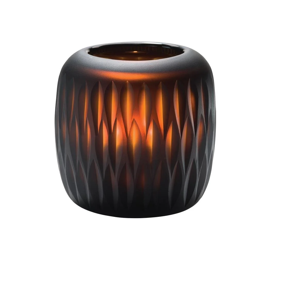 Hollowick Mystic Black & Amber Glasses Votive 108 x 102mm (18 Pack)