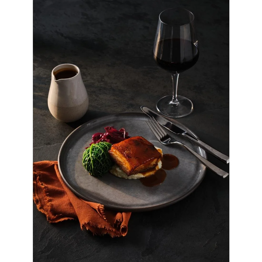 Steelite Gembrook Plates Grey 280mm (12 Pack) - Image 3